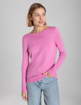 Pullover - Misto viscosa - rosa fucsia