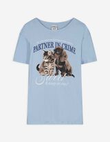 T-shirt - Stampa - celeste