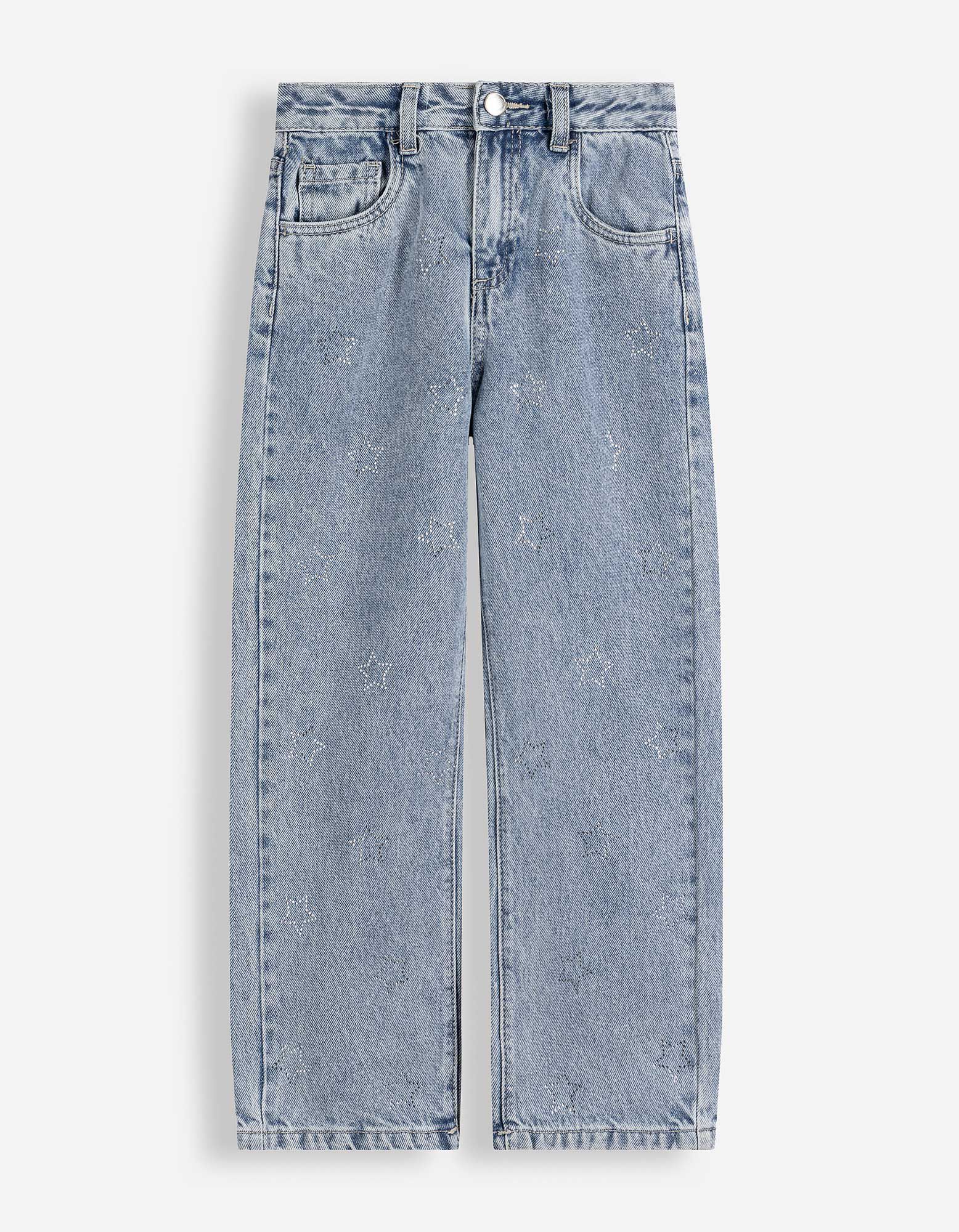 Jeans - Weites Bein - Hellblau