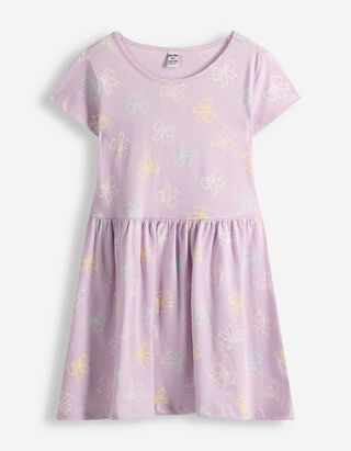 Kleid - Allover-Muster - lila
