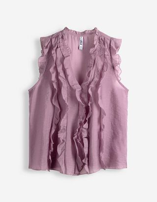 Bluse - Volants - Rosa
