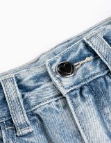 Jeans hlače - Širok kroj - svetlo modra