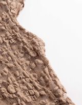 T-Shirt - Muschelsaum - Beige