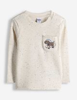 Pikkade varrukatega s&auml;rk - Vahvli struktuur - valge