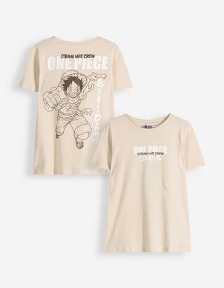 T-shirt - One Piece - Beige
