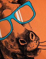 Majica kratek rokav - Sprednja tisk - oranzna