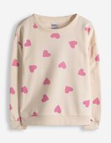 Felpa - Motivo allover - beige