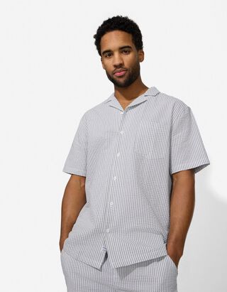 Chemise - Seersucker - Vert clair