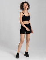 Podprsenkový top - prevažne bez švov - cierna