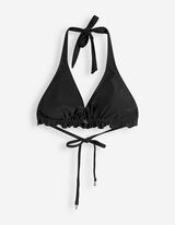Bikinitop - Volants - schwarz