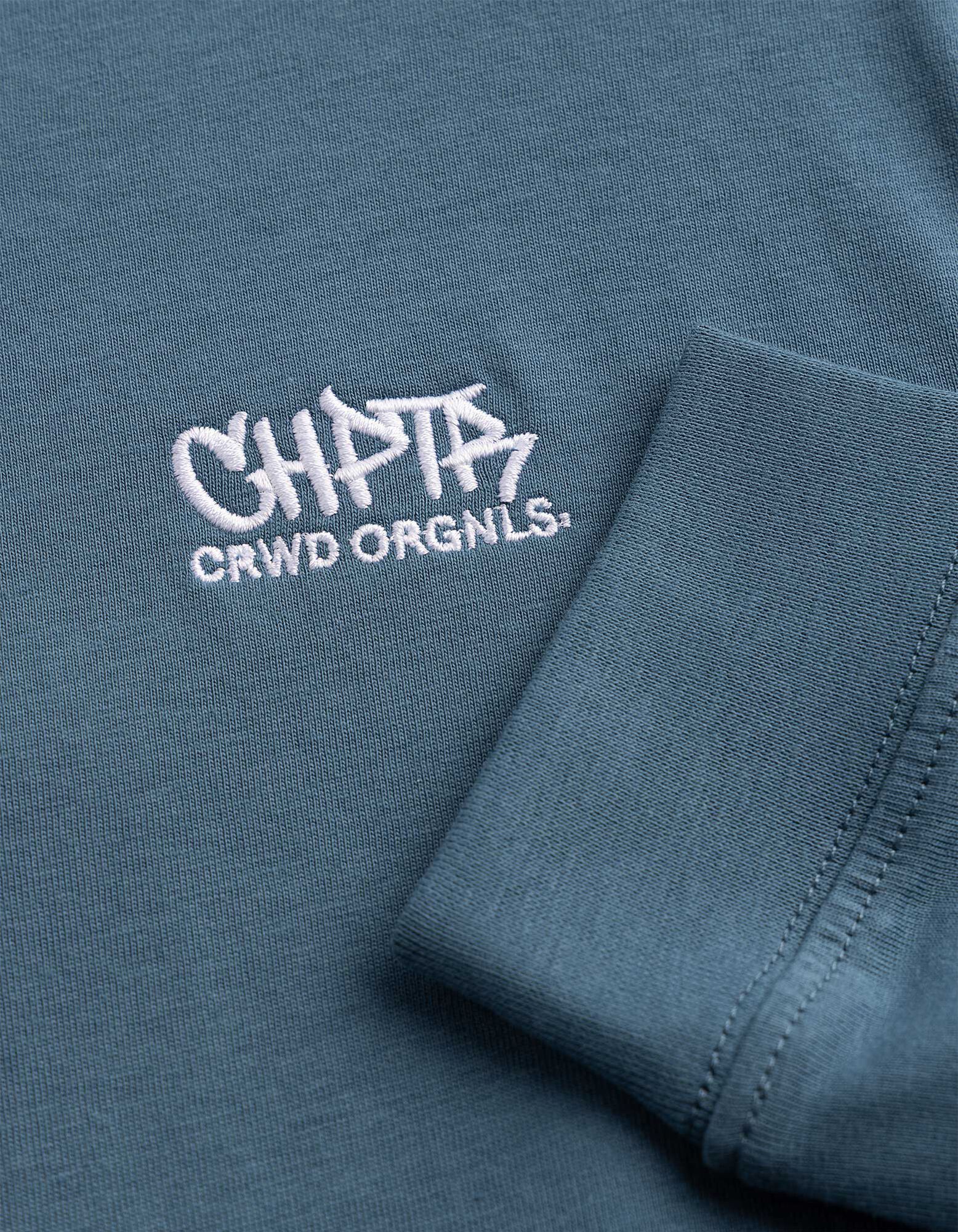 T-shirt &agrave; manches longues - Coupe oversize - bleu fonc&eacute;