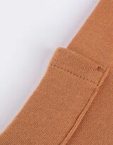 Joggingové kalhoty - Teplákovina - svetle hneda