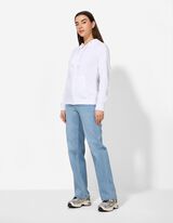 Sportinis &scaron;varkelis - Gobtuvas su įvertu rai&scaron;teliu - baltas