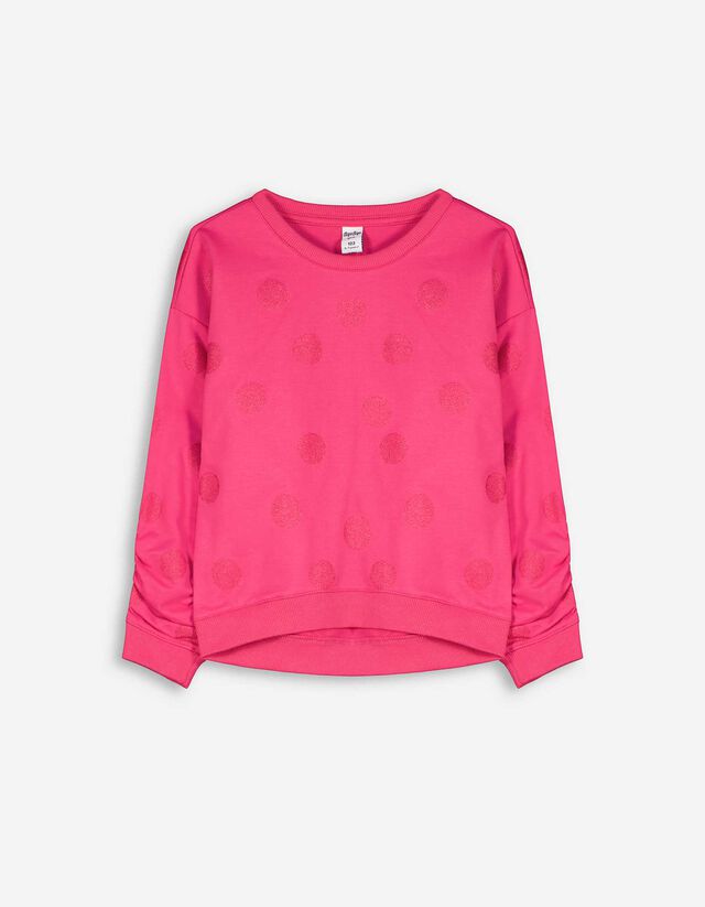 Pulóver - Elszórt nyomott minta - pink