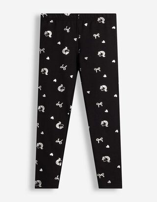 Leggings - Holografischer Print - Schwarz