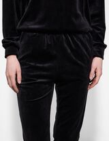 Broek - Fluweel - zwart