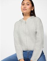 Kardigan - Kapuce - b&iacute;l&aacute;