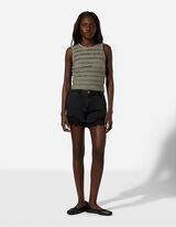 Cropped Top - Spitze - Gr&uuml;n