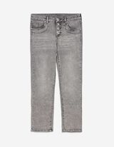 Pantaloni-3/4 - Stone-Washed - Gri