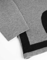 Pulóver - Feliratos - szürke