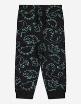 Pantaloni jogging - Imprimeu allover - Gri inchis