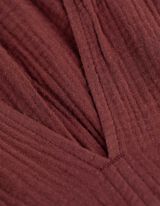 Bluse - Musselin - dunkelbraun