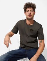 Tricou - Patch de etichetă - Verde inchis