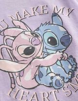 T-shirt - Lilo et Stitch - ros&eacute; tendre 
