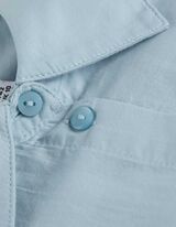 Bluse - Brusttasche - hellblau