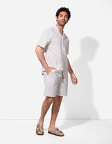 Shorts - Streifen - beige