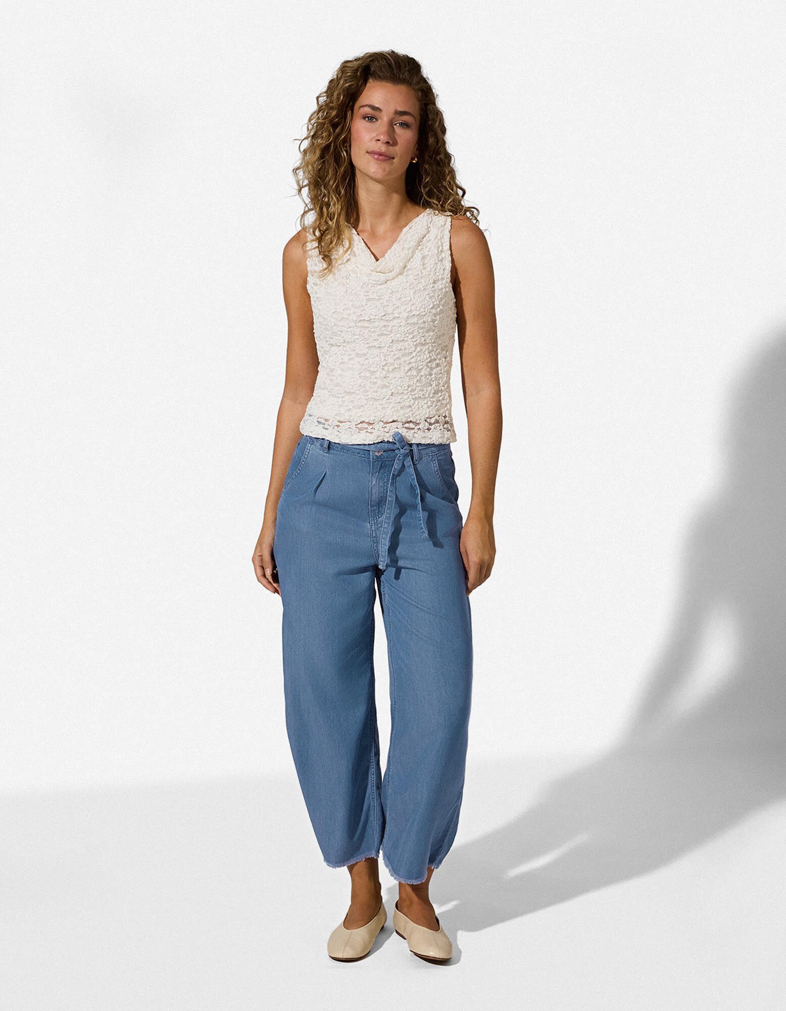 Culotte - 7/8 lengte - Lichtblauw