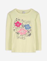 Longsleeve - Vooropdruk - lichtgroen