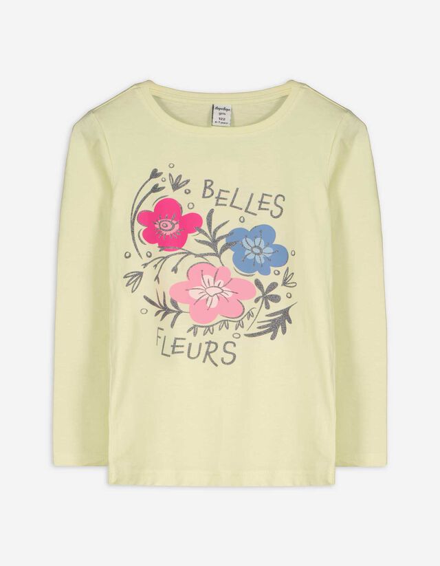 Longsleeve - Vooropdruk - lichtgroen