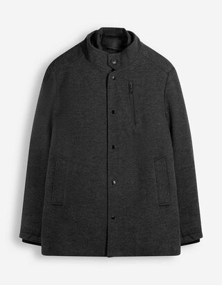 Cappotto - Effetto lana - Grigio scuro