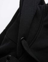 Dukserica sa kapuljačom - vezivanje - crno