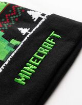 Muts met pompon - Minecraft - Zwart