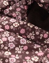Winterjacke - Allover-Print - Dunkelbraun