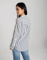 Camicia blusata - Oversized Fit - blu scuro