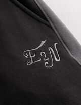 Jogginghose - Kontraststreifen - dunkelgrau