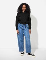 Hemd - einfarbig - schwarz