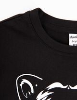 T-shirt - nadruk - czarny