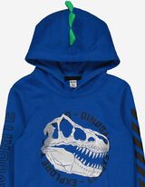 Felpa con cappuccio - Stampa - blu