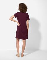 Abito - Tasche applicate - lilla scuro