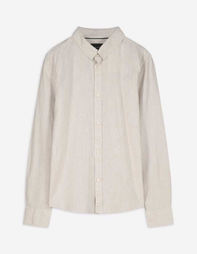Hemd - Leinen - beige