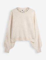 Pullover - Applikation - Off-White