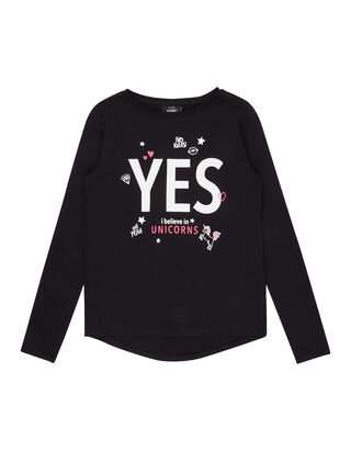M&auml;dchen Longsleeve mit Foto-Print