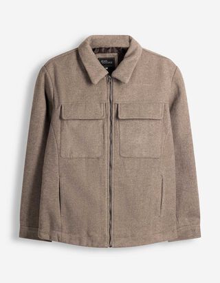 Giacca - Effetto lana - Beige