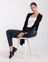 Dolga jopa - Viskozna me&scaron;anica - crna