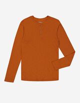 Herren Langarmshirt - Knopfverschluss