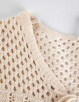 Sweter z dzianiny - krótki - bez